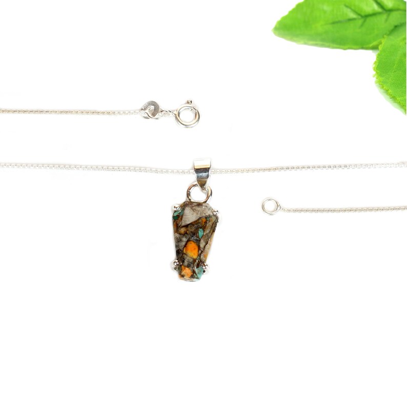 92.5 Sterling Silver Bumble Bee Gemstone Necklace
