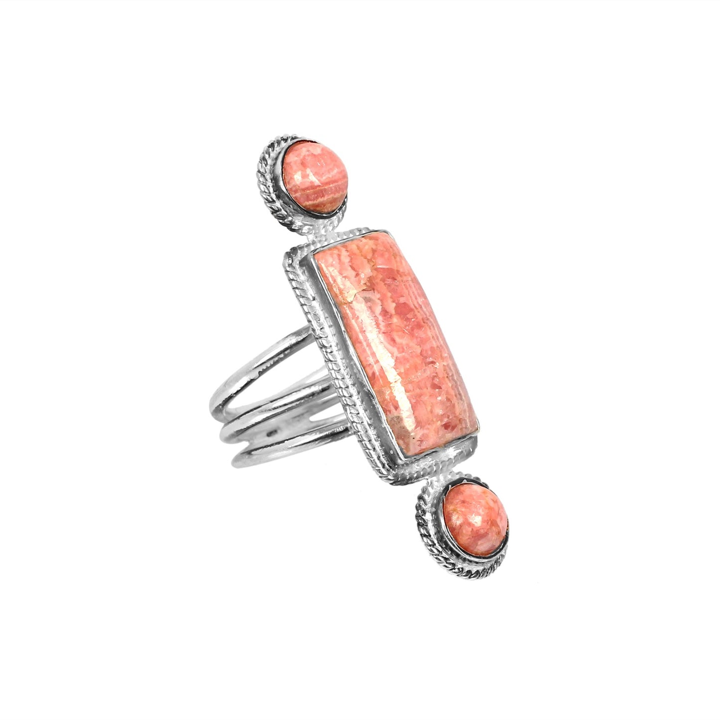 3 Pcs Rhodochrosite Gemstone 925 Sterling Silver Designer Jewelry Set