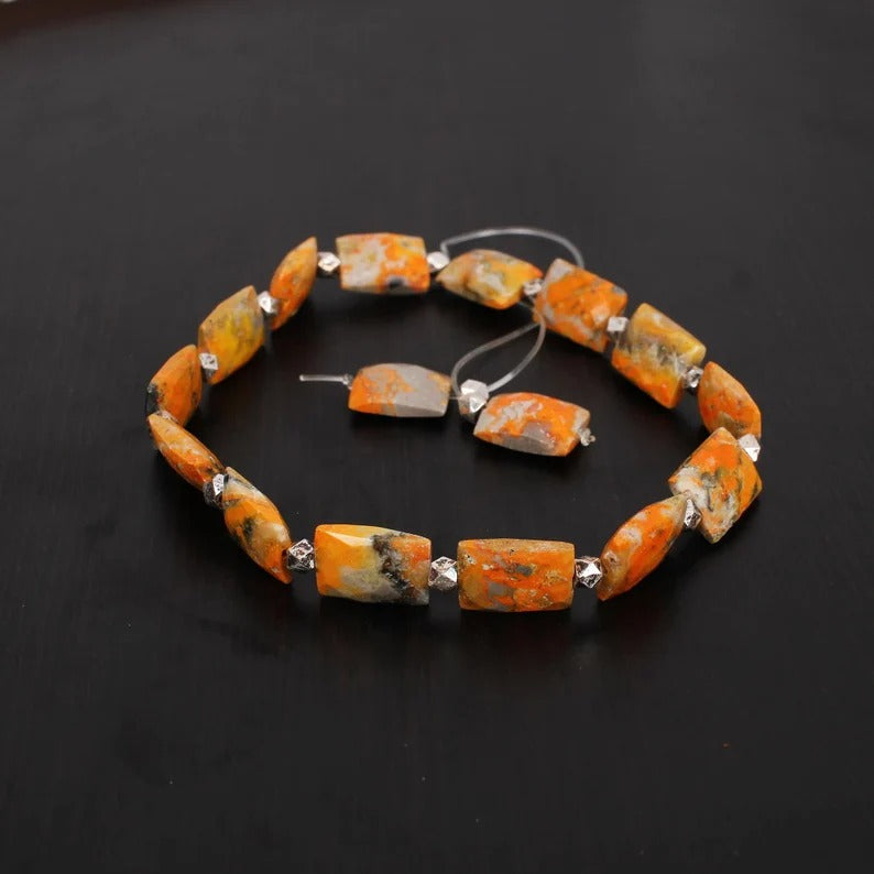 Bumble Bee Gemstone 92.5 Sterling Silver Bracelet