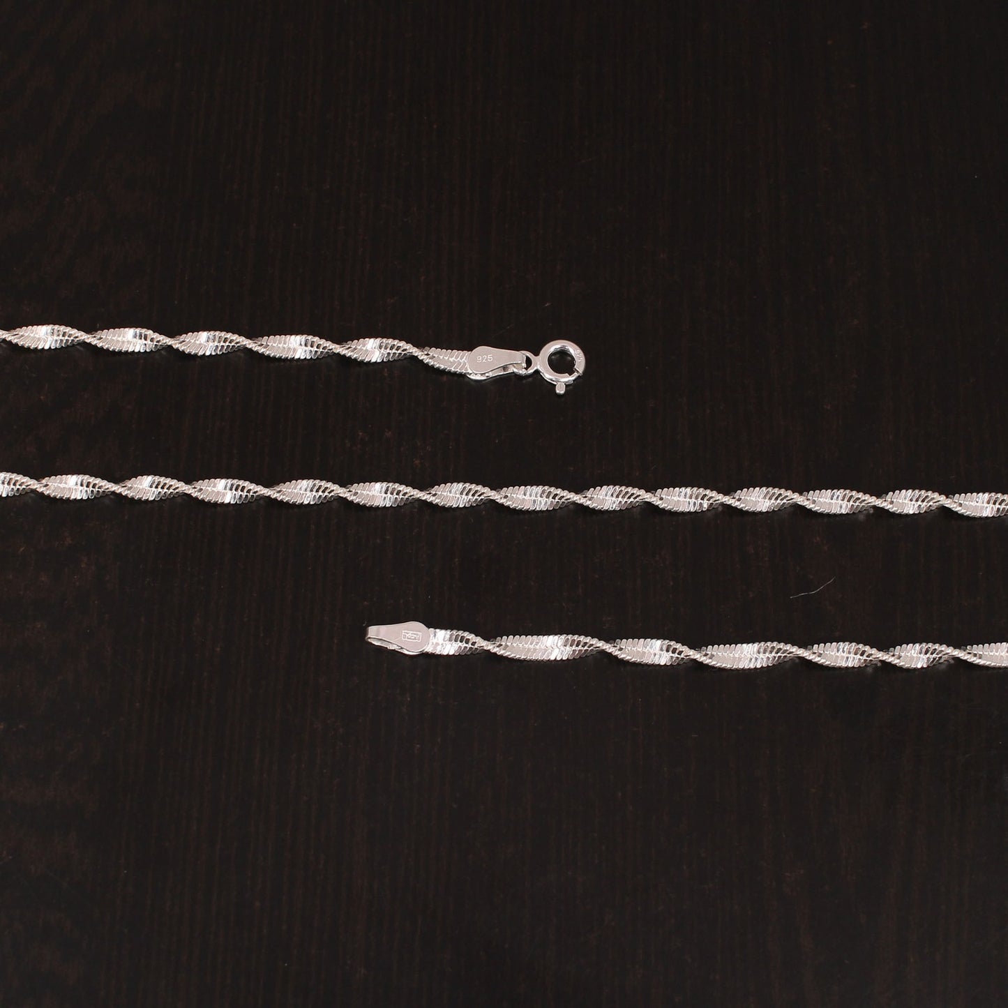 925 Sterling Silver 18 Inches Herringbone Unisex Chain