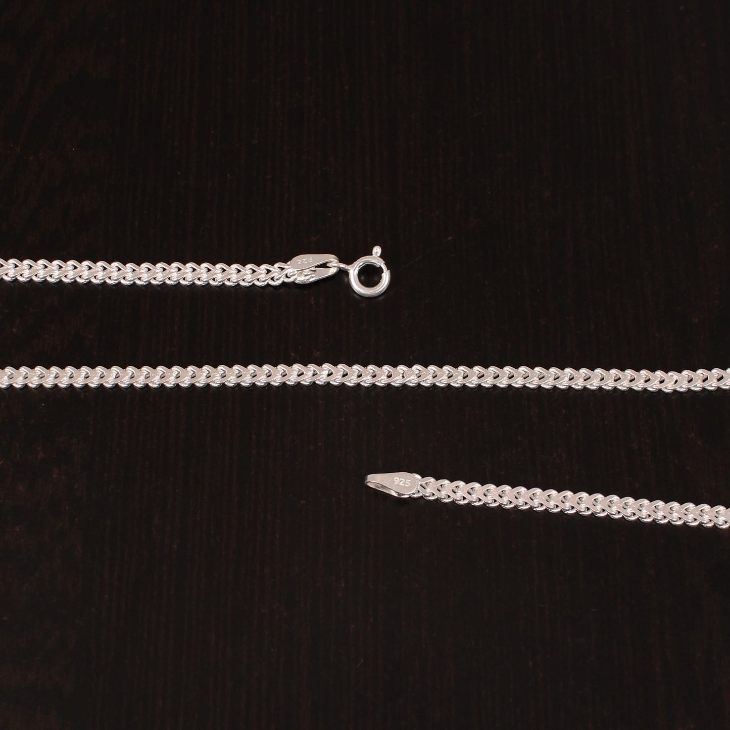 925 Sterling Silver 18 Inches Braided Unisex Chain