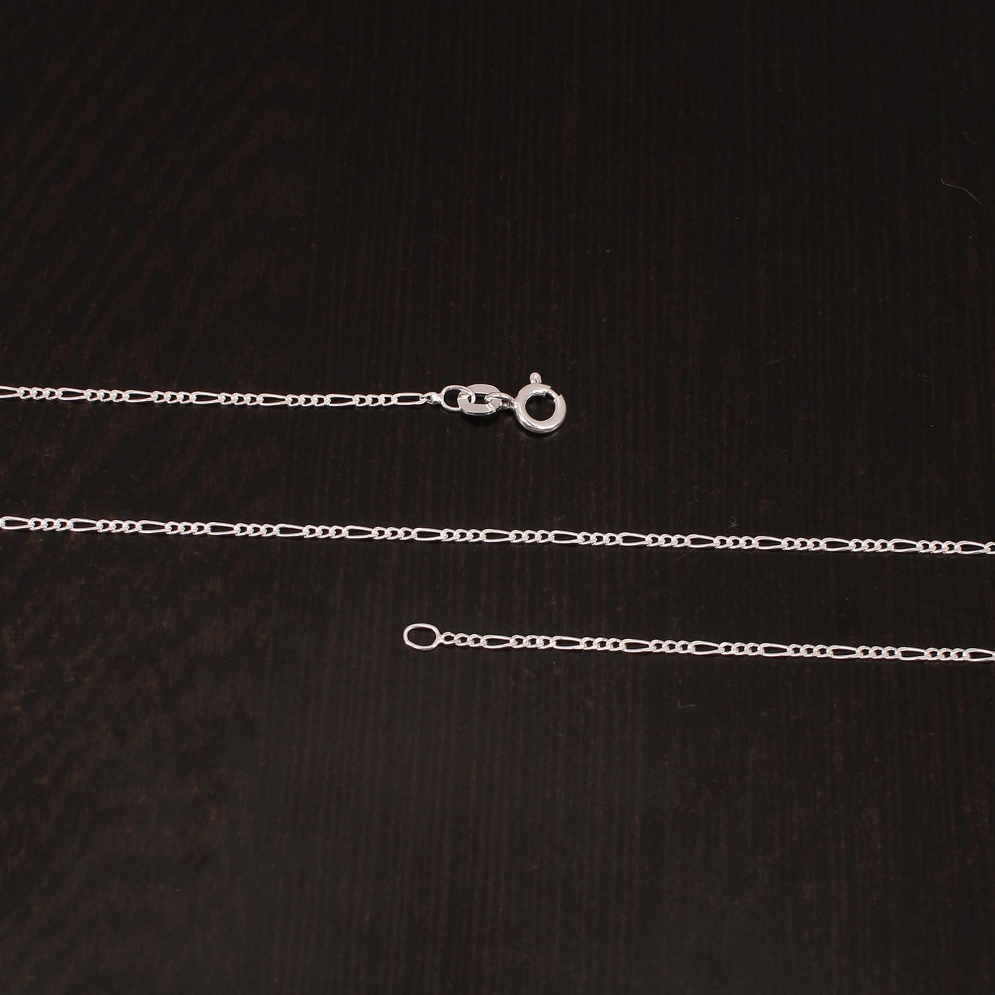 925 Sterling Silver 18 Inches Unisex Figaro Chain