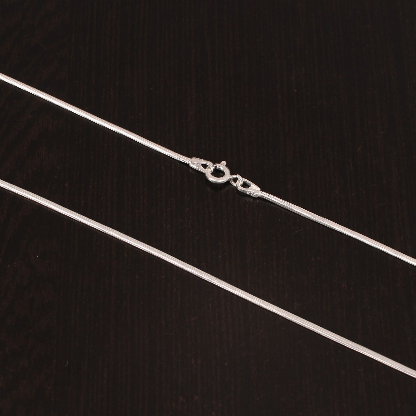 925 Solid Silver 18 Inches Designer Snake Chain