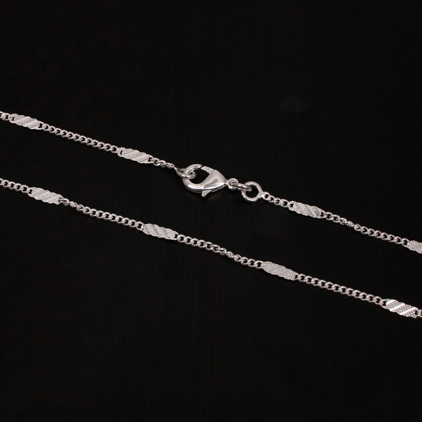 Mini Gem Bar Brass Chain