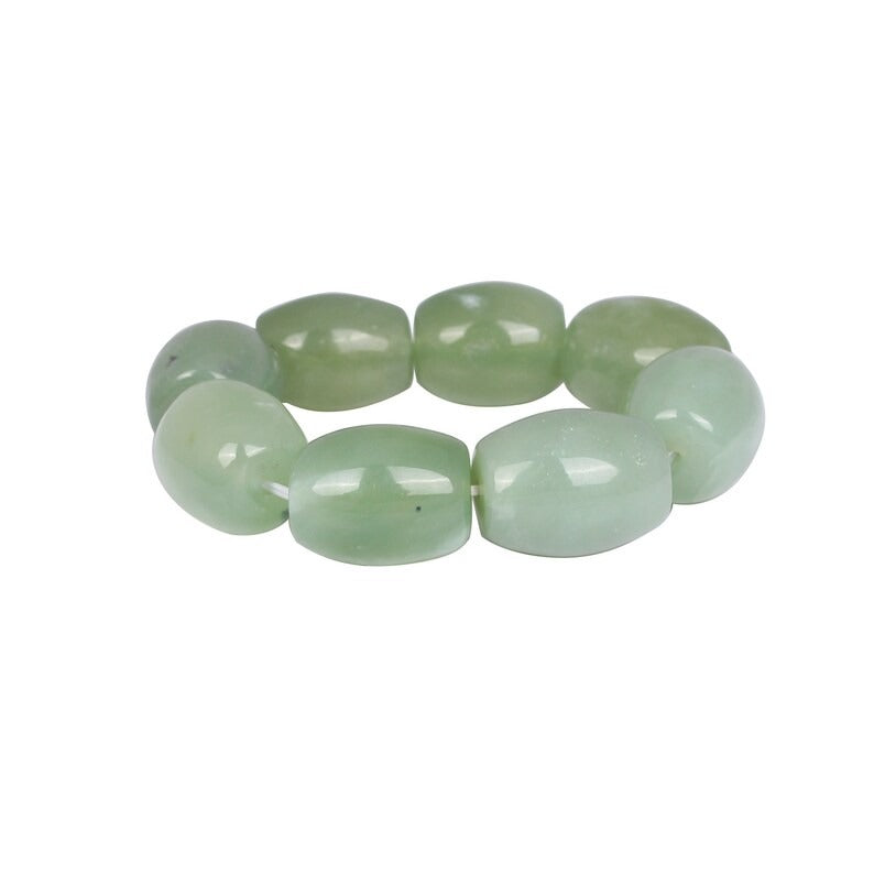 Natural Green Prehnite Beads Bracelet