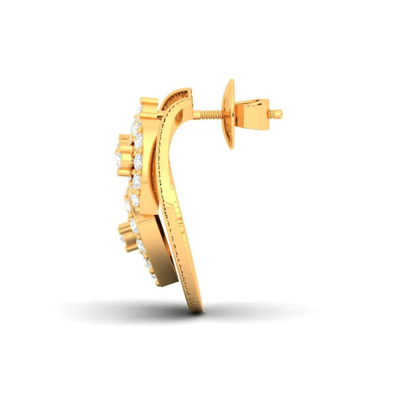 925 Sterling Silver Cz Stone Stud Earring