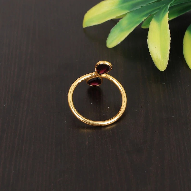 Natural Pink Tourmaline Gemstone 92.5 Sterling Silver Ring