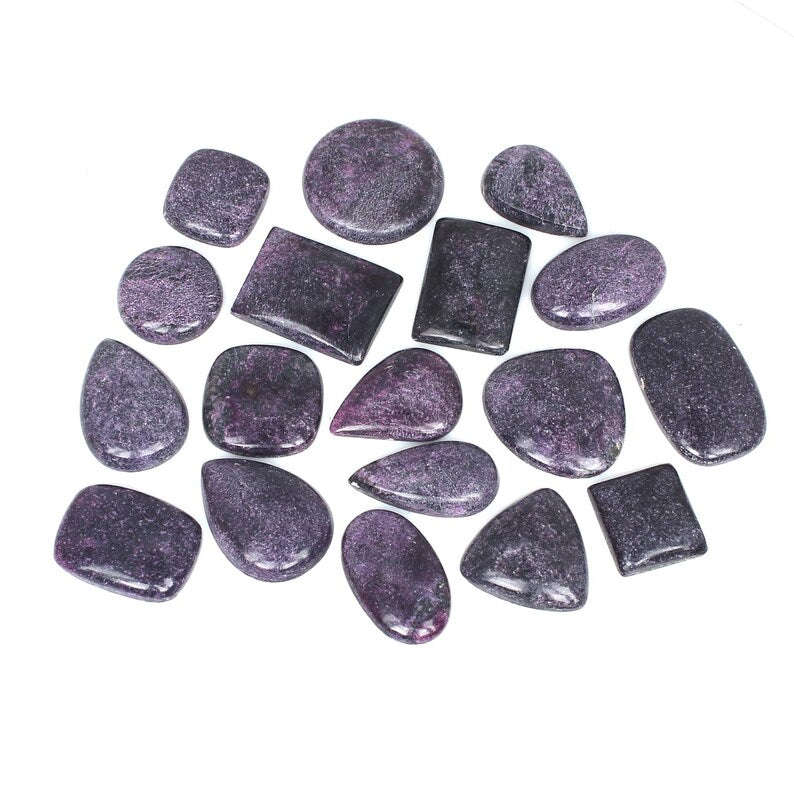 Purpurite Mix Shape 50 gms Gemstone Cabochon Lot