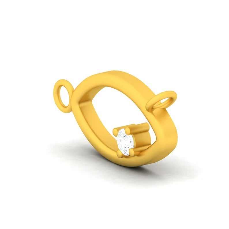 14 KT Gold Beautiful Eye Double Side Loop Connector Charm Pendant