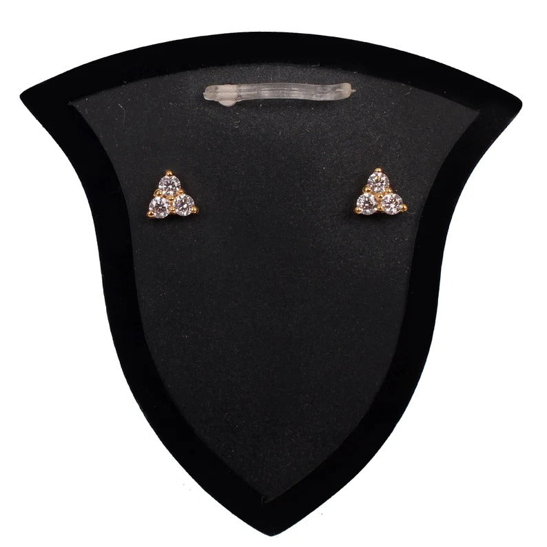 22k Gold Push Back Stud Earrings