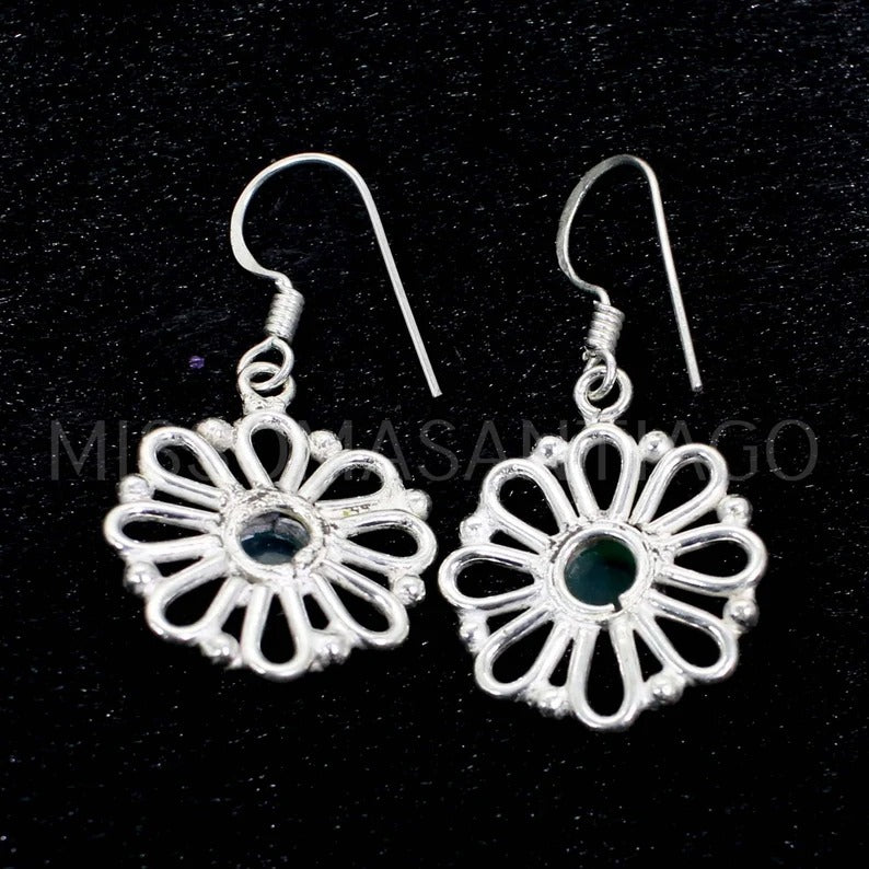 Green Onyx Gemstone Earrings