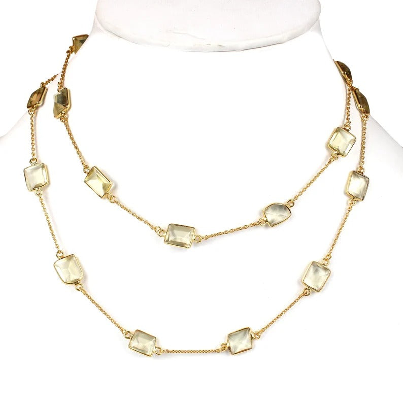 Lemon Hydro Gold Plated Brass Necklace