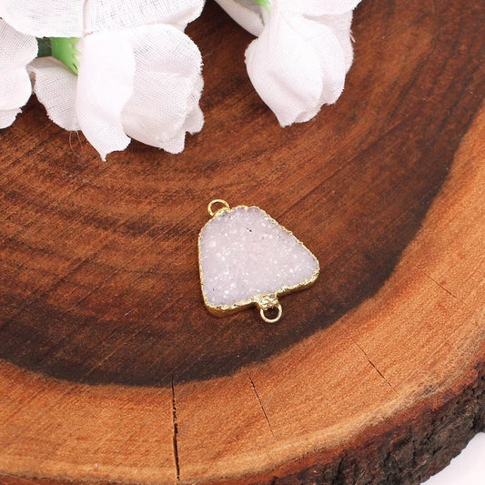 Electro Gold Plated Druzy Pendant