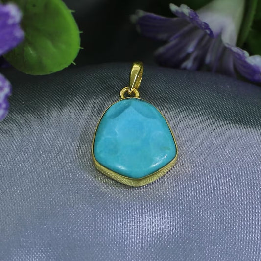 Turquoise Gemstone Handmade Pendant