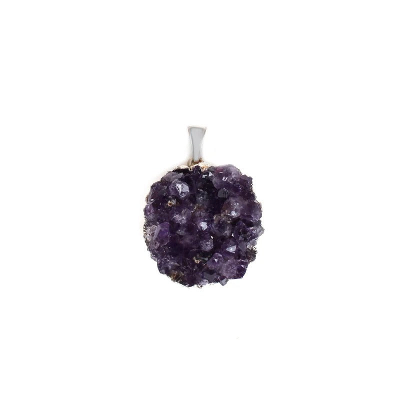 Purple Raw Amethyst Gemstone Pendant