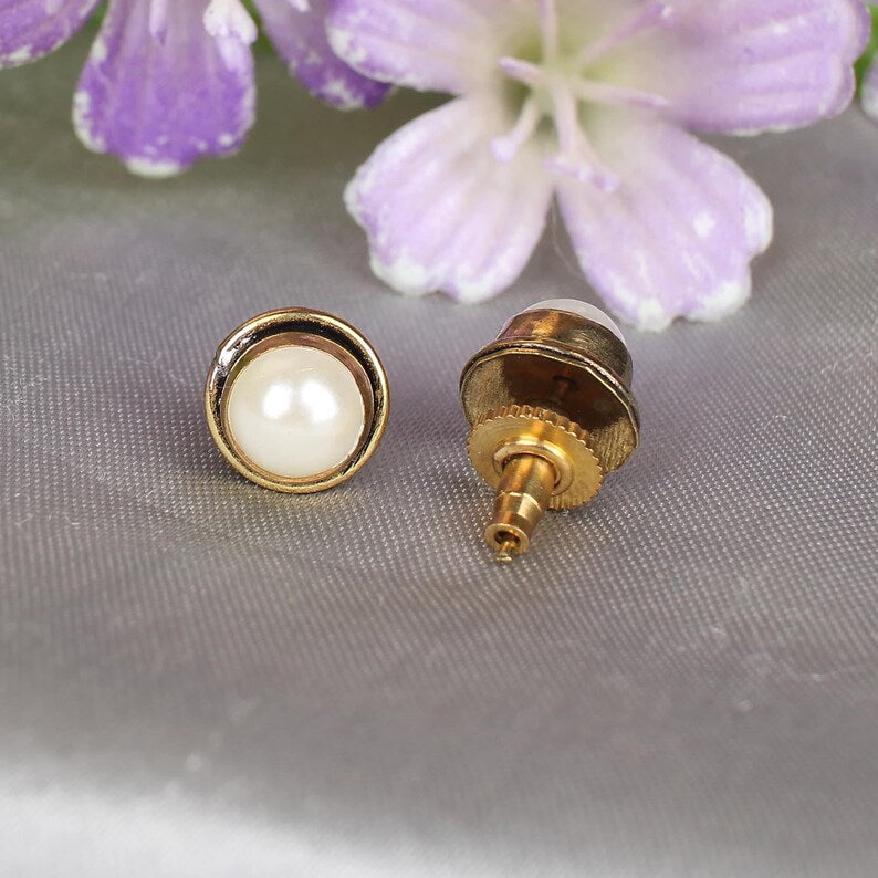 White Pearl Studs