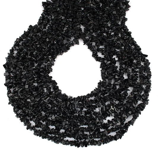 Black Onyx Uncut Beads