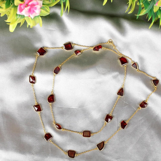 Garnet Gemstone Necklace