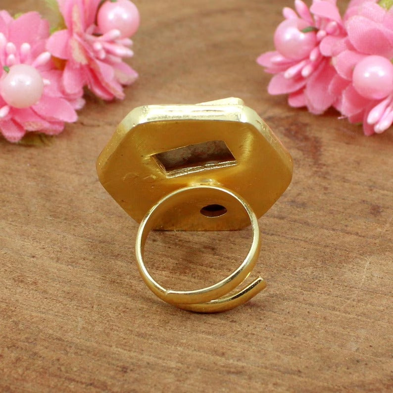 Mother Of Pearl Ring Adjustable Ring