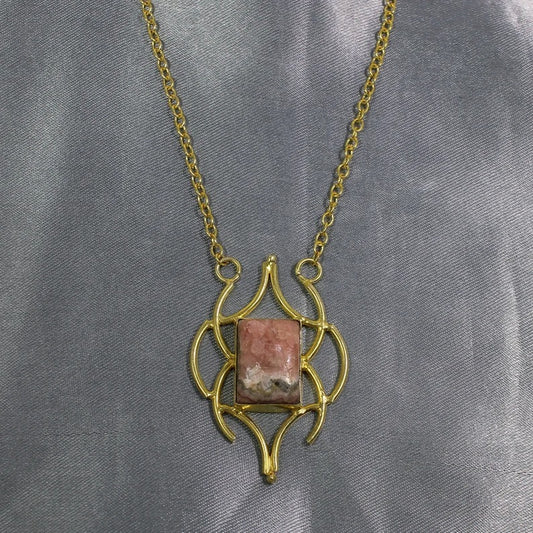 Rhodochrosite Gemstone Necklace