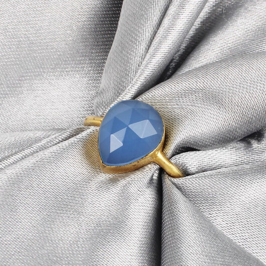 Blue Chalcedony Ring