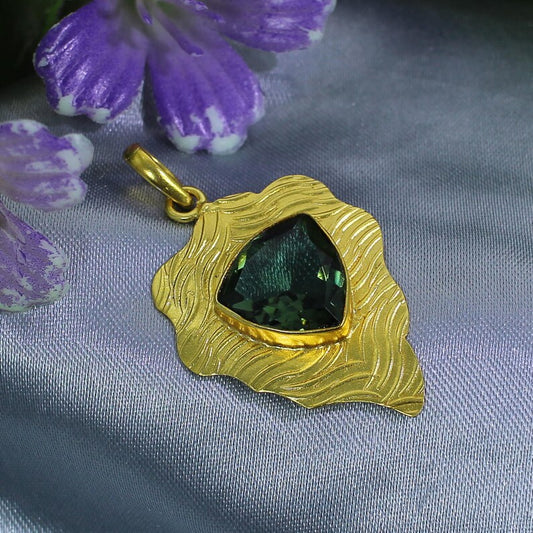 Green Amethyst Pendant