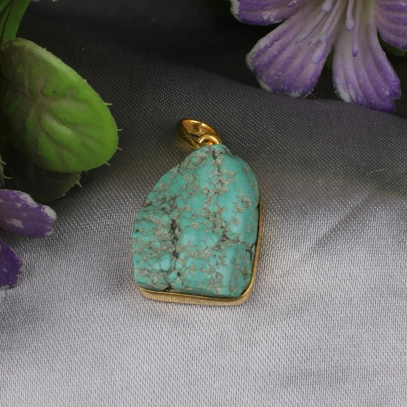 Sleeping Beauty Turquoise Pendant