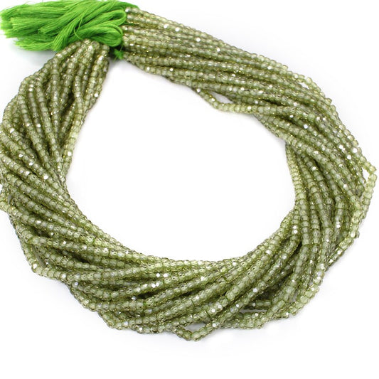 Light Green Cubic Zirconia Beads