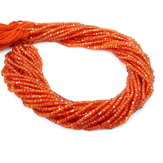 Orange Cubic Zirconia Beads