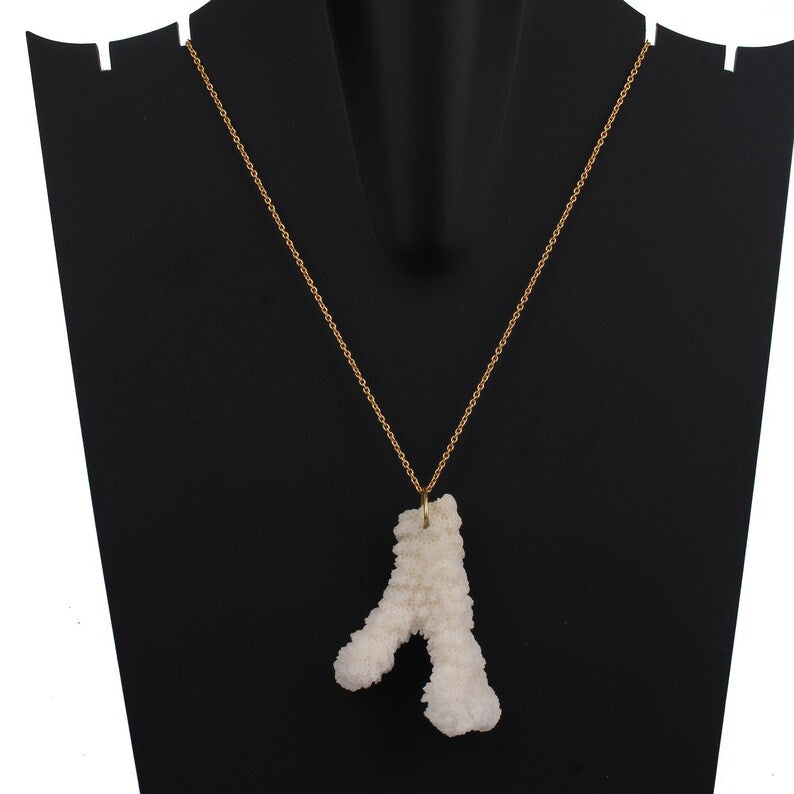 Natural White Coral Necklace