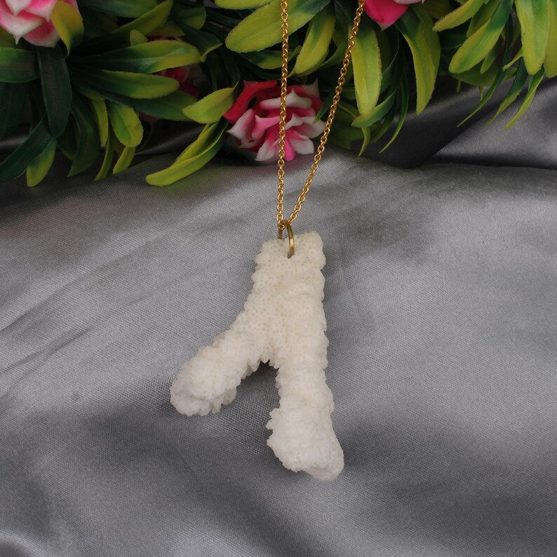 Natural White Coral Necklace