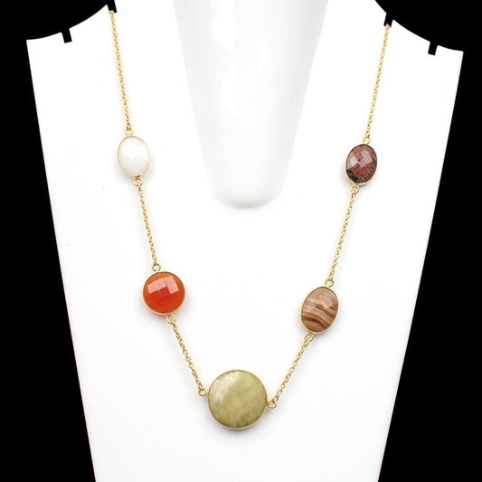 Sparkling Web Jasper Designer Necklace