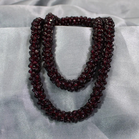 Natural Garnet AAA Quality Beads Necklace