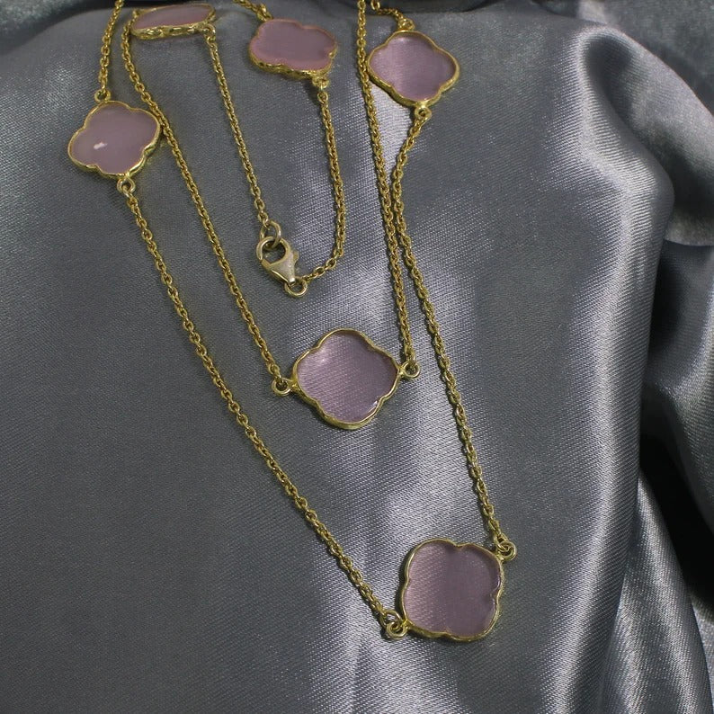 Rose Chalcedony Necklace