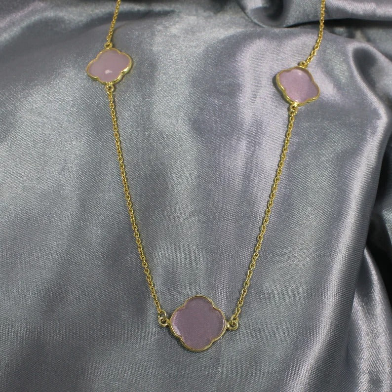 Rose Chalcedony Necklace