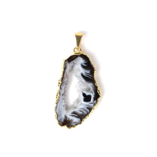 Window Druzy Ethnic Pendant