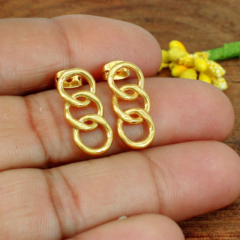 Gold Plated Daily Wear Studs Earrings