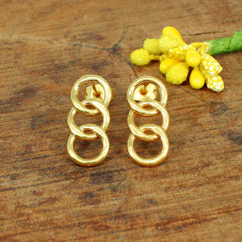 Gold Plated Daily Wear Studs Earrings