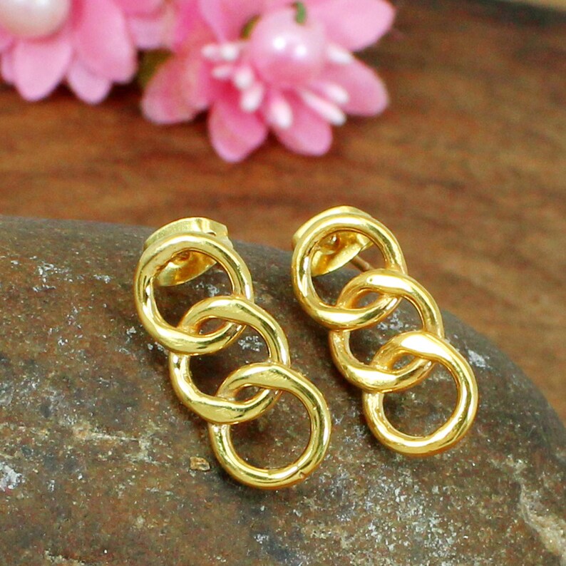 Gold Plated Daily Wear Studs Earrings