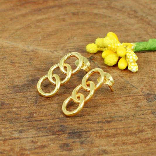 Gold Plated Daily Wear Studs Earrings