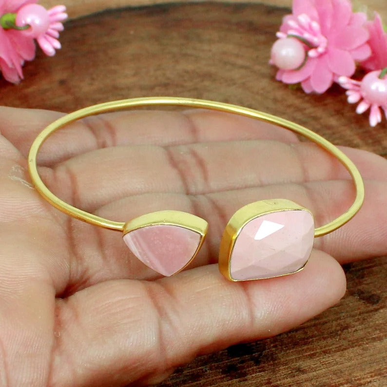 Pink Opal Bangle