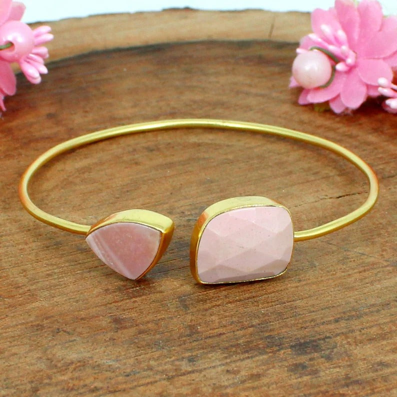 Pink Opal Bangle