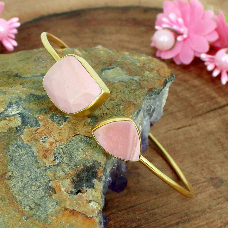 Pink Opal Bangle