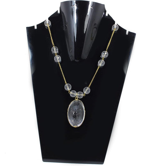 Black Rutile Chain Necklace