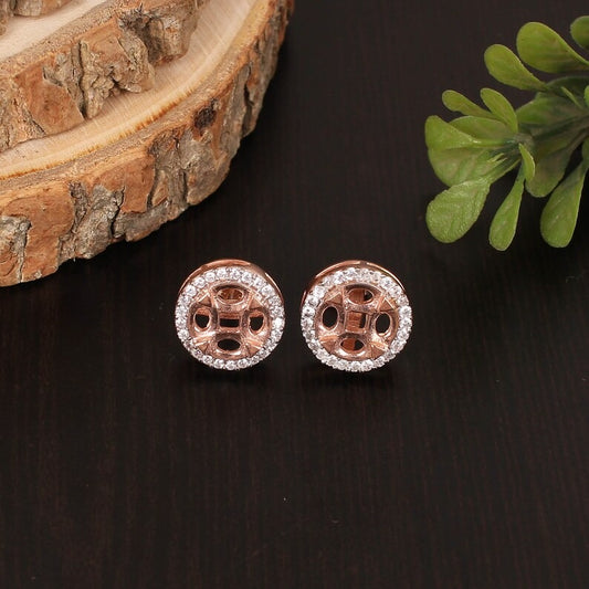 925 Sterling Silver Circle Shape Earring