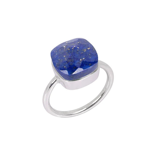 92.5 Sterling Silver Lapis Lazuli Gemstone Ring