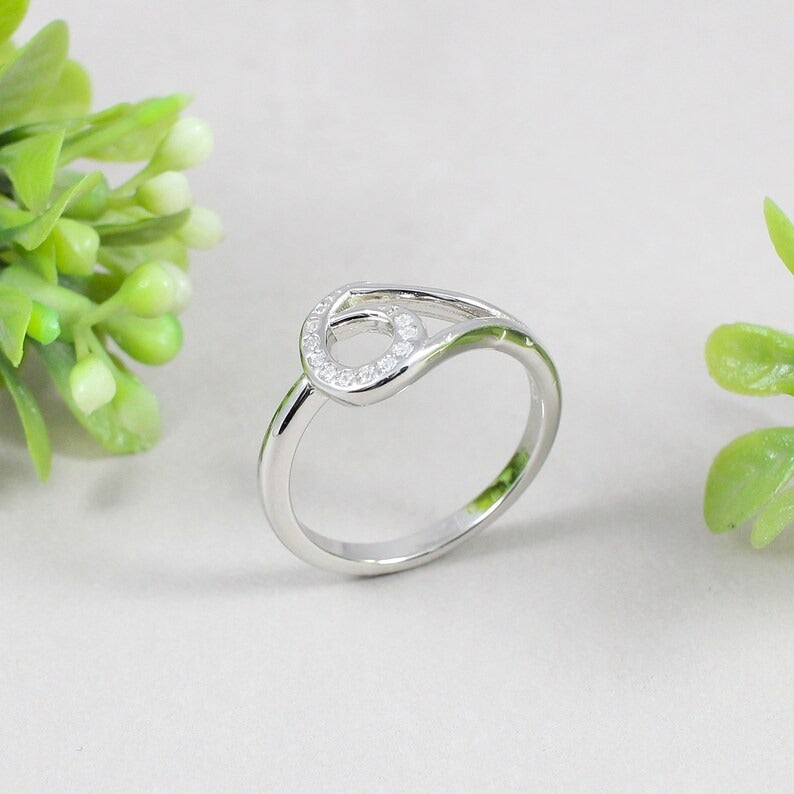 92.5 Sterling Silver Cubic Zirconia Ring