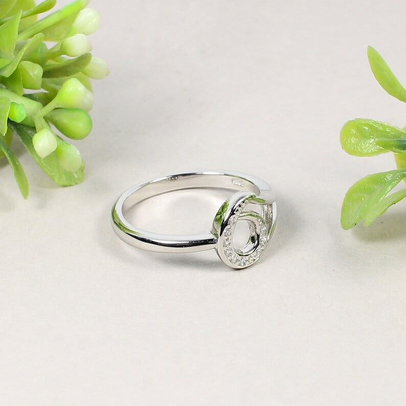 92.5 Sterling Silver Cubic Zirconia Ring