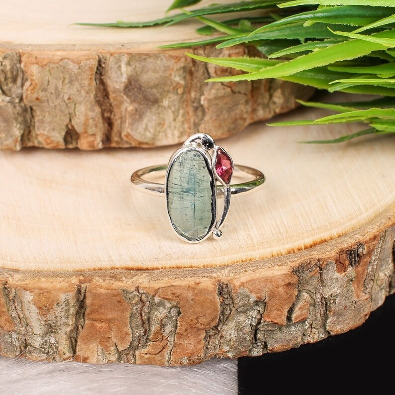 925 Pure Silver Labradorite Gemstone Ring