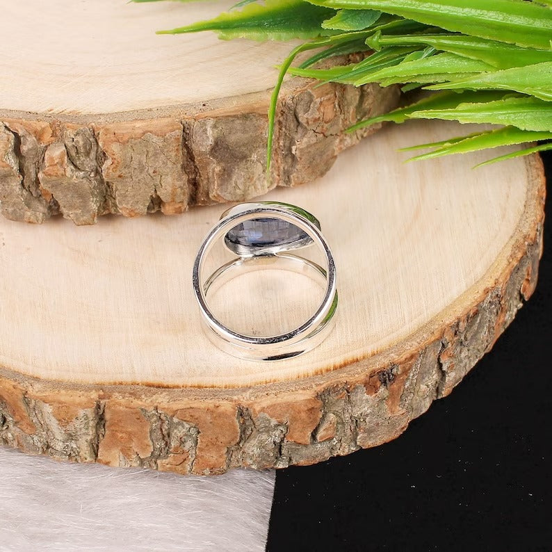 925 Sterling Silver Tanzanite Gemstone Ring
